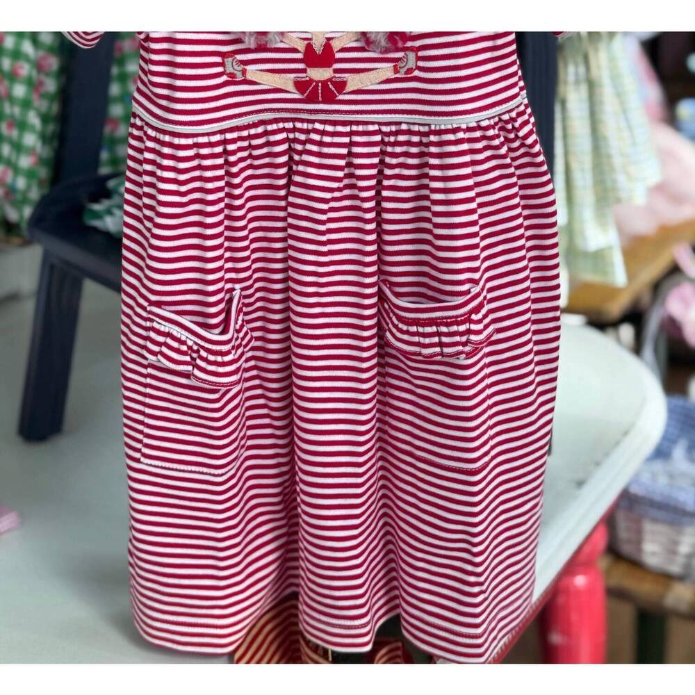 NEW SQUIGGLES girls cheerleader dress in crimson